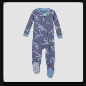 Burt's Bees Baby® Dinosaur Snug Fit Footed Pajama Onesie - Dark Blue 18M